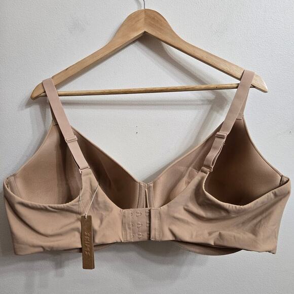 NWT Skims Fits Everybody T-shirt Demi Bra Underwire Padded Clay Size 46DD - Picture 2 of 4